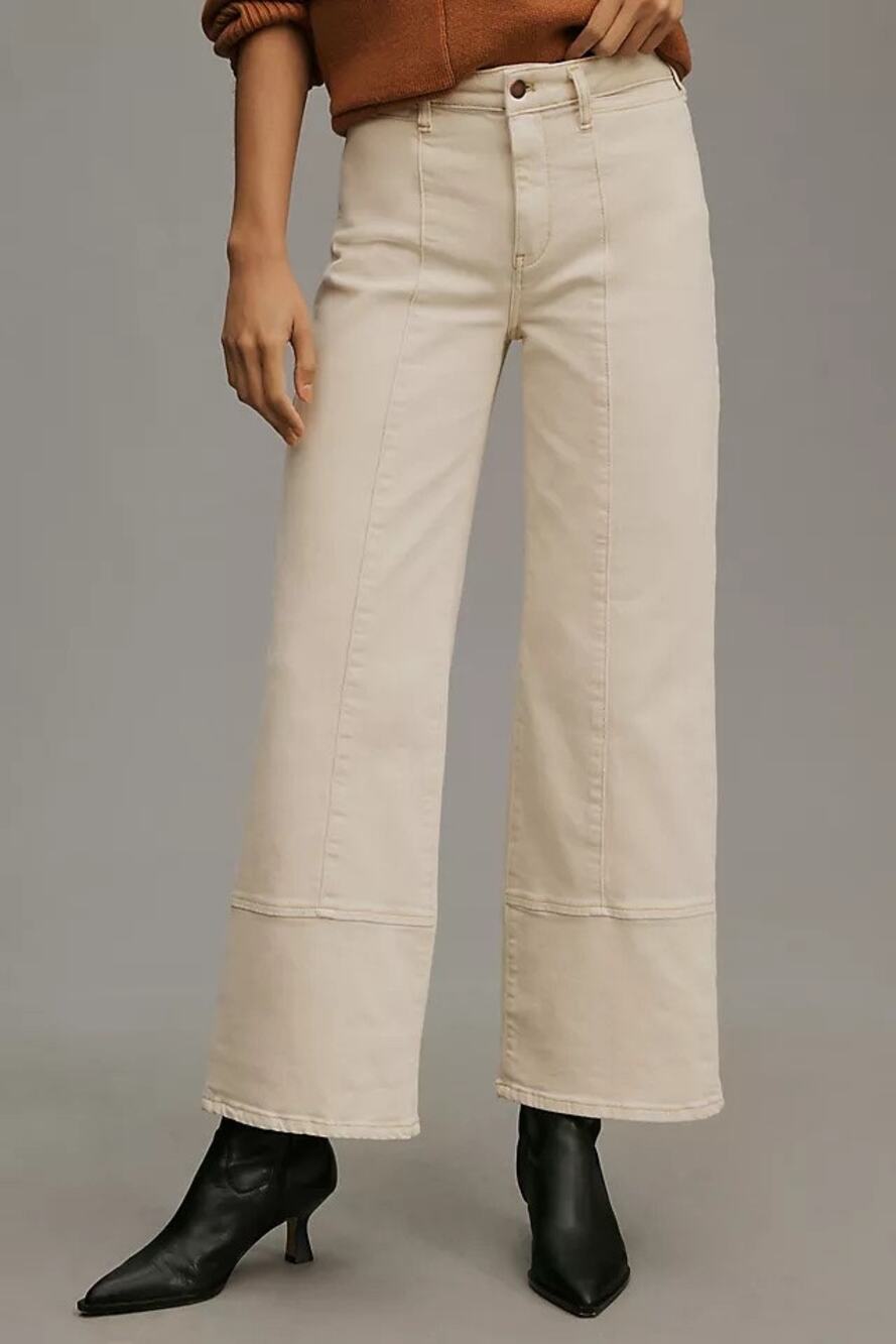 Anthropologie By: Pilcro Cuffed Crop High Rise Wide Leg Jeans Women’s Size: 32